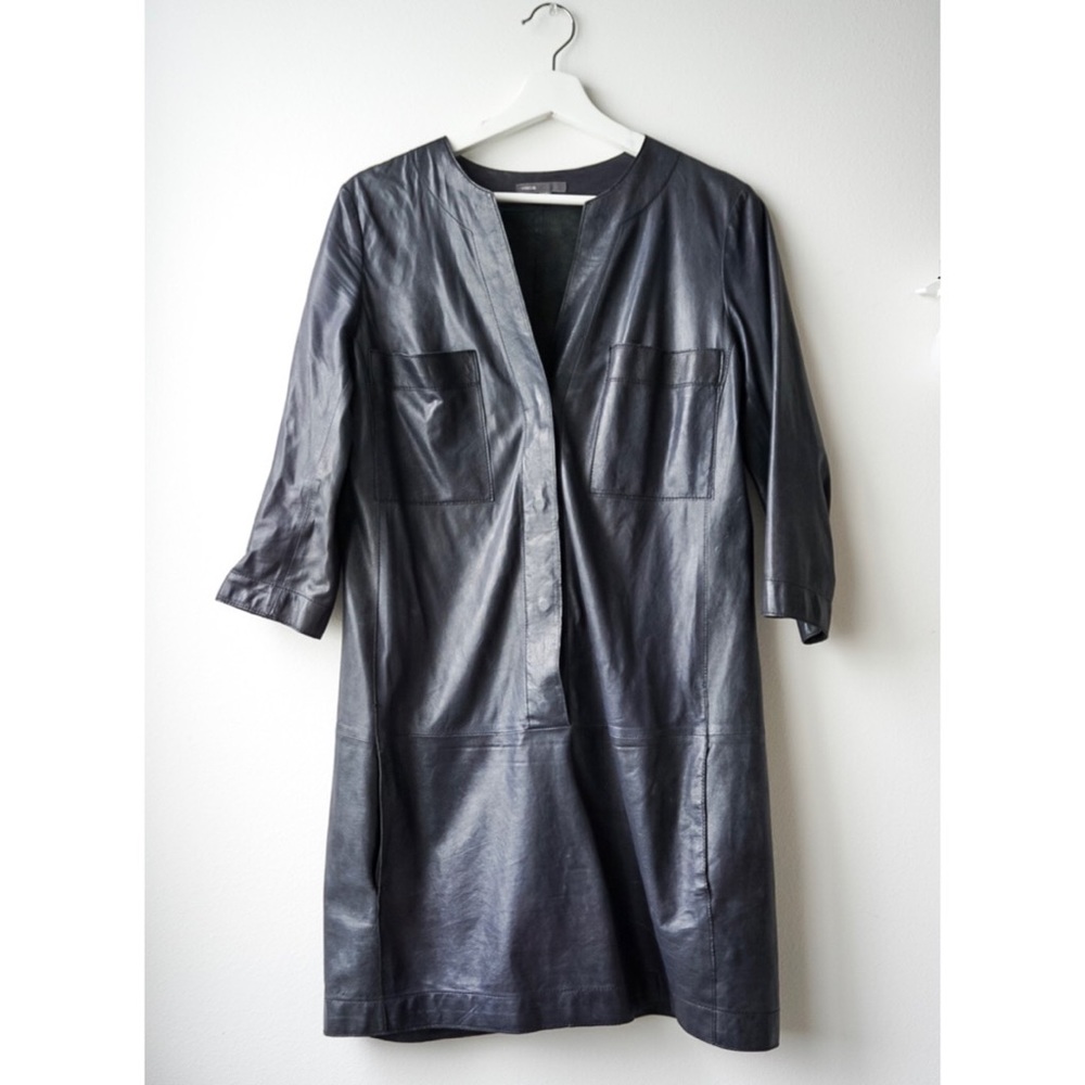 VINCE Leather Dress